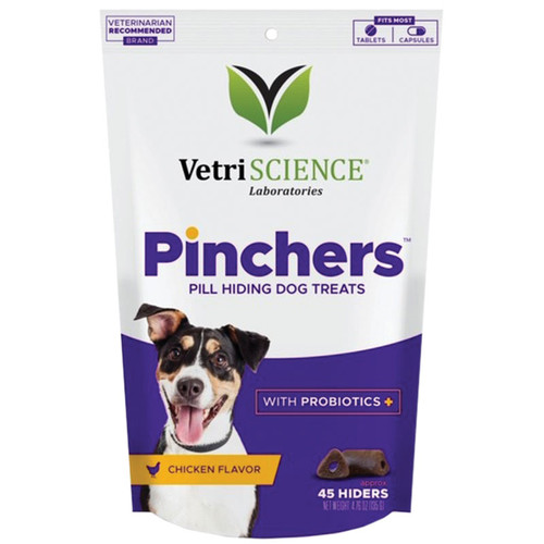 Vetriscience Dog Pinchers Pill Hiding Treat Chicken 4.73oz 026664013958