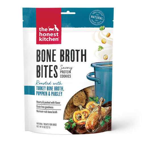 Honest Kitchen Bone Broth Bites Roasted Turkey Bone Broth & Pumpkin 8 oz 850012047056