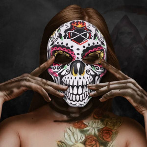 Halloween Mask Day of The Dead Ghost Festival Printed Skull Horror Mask Cosplay Carnival Ball Decor