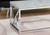 47" Gray And Silver Iron Coffee Table