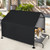 Dog Shade Shelter with Waterproof Roof for Large Medium Small Breeds-Black - Color: Black