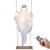 5Ft Halloween Hanging Swing Ghost Decoration with LED String Lights