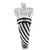 SS050 - Silver 925 Sterling Silver Ring with AAA Grade CZ  in Clear