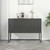 Sideboard Charcoal Steel Medium Adjustable Feet Sideboard