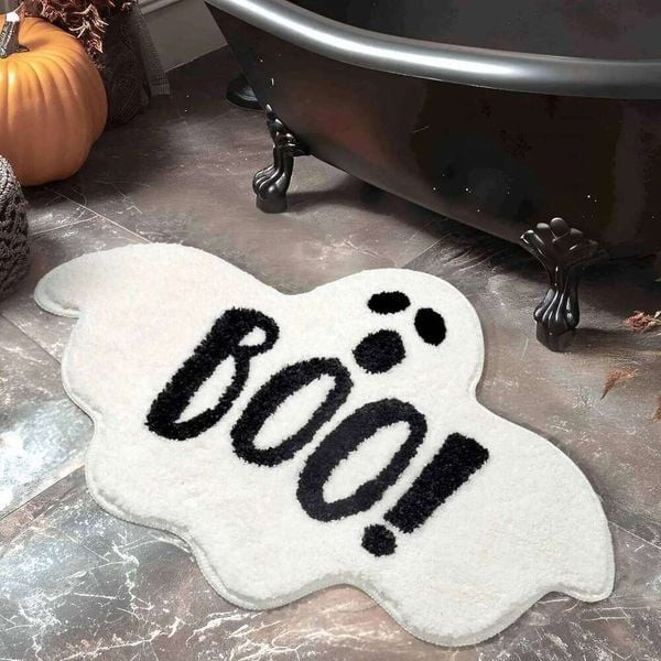 Adult: yes - VIKAMA Halloween Ghost Carpet Comfortable Soft Imitation Cashmere Home Bedroom Decor R