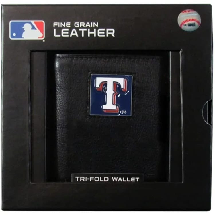 Texas Rangers Wallet Leather Trifold Wallet