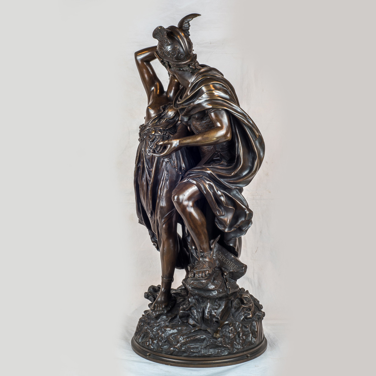 A Fine Quality Patinated Bronze Sculpture Depicting Perseus