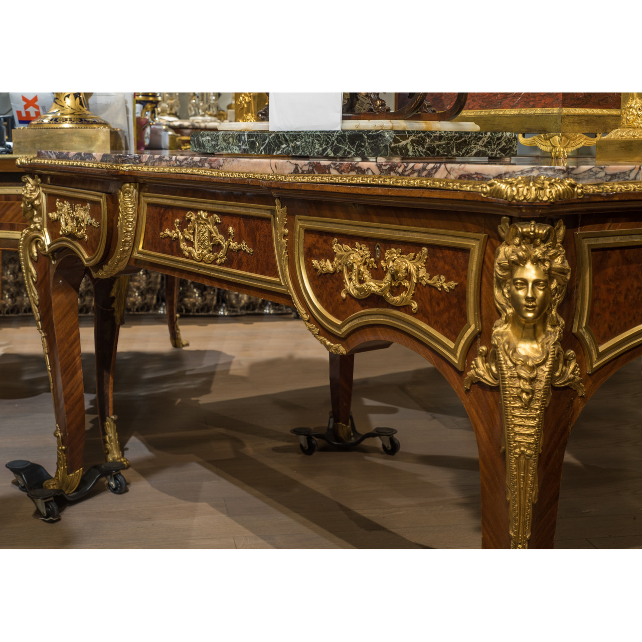Exceptional High Quality Rare Regence Style Ormolu-Mounted Mahogany ...