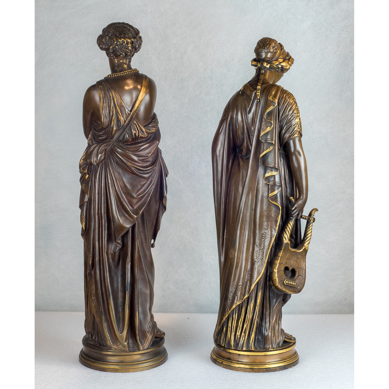 西洋美術　樹脂彫刻　ジェームズ・プラディエ　SAPPHO　C　4763A James Pradier Bronze - Seated Sappho - Hickmet Fine Arts