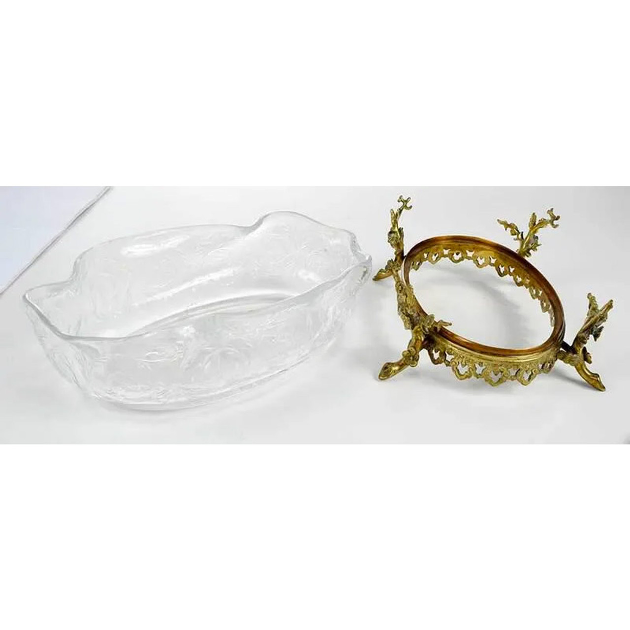Fine Quality French Crystal and Gilt Bronze Centerpiece