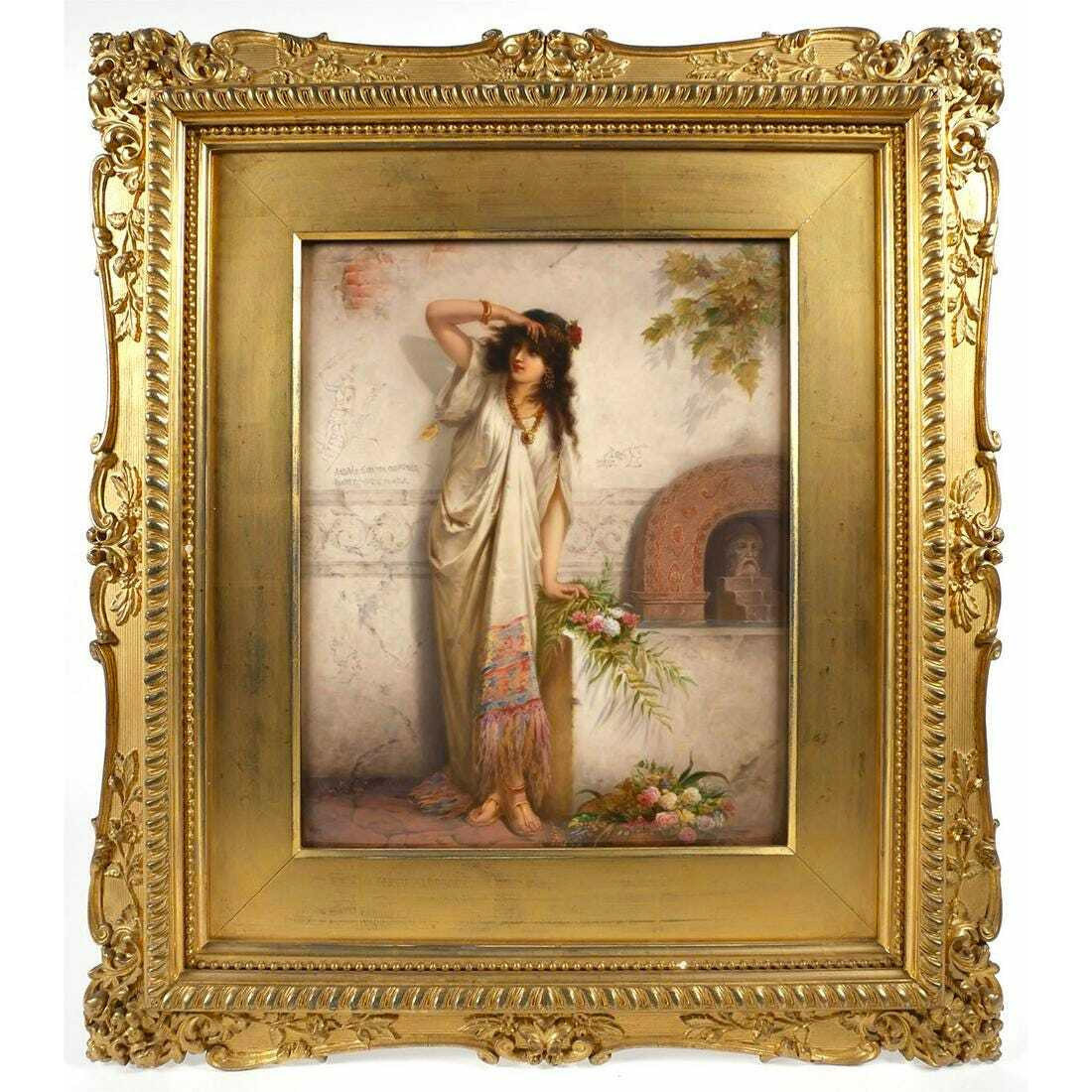 A Fine German KPM Porcelain Portrait Plaque - F&P Associates