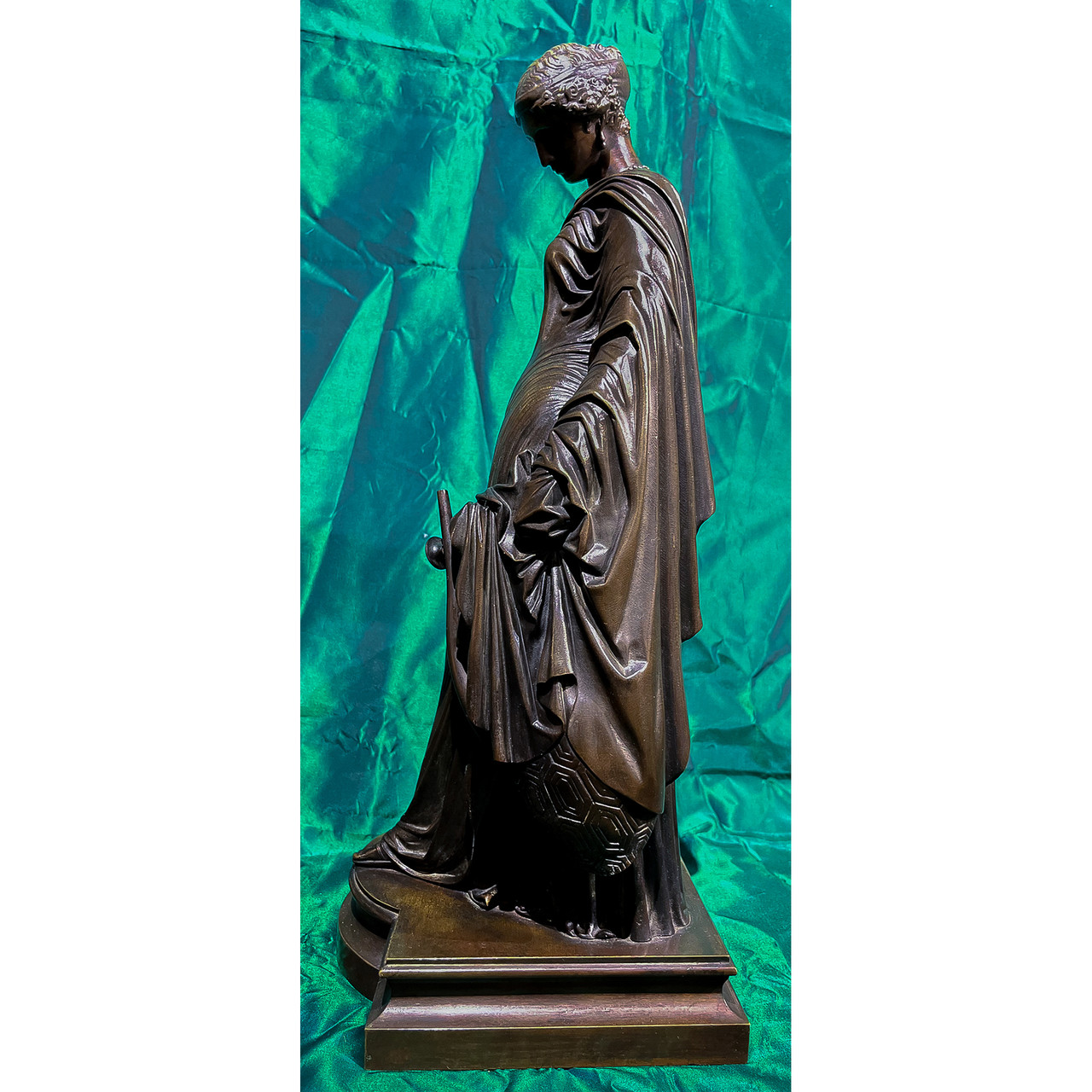 J Pradier (Swiss 1790-1852) Sappho Leaning Against a Column