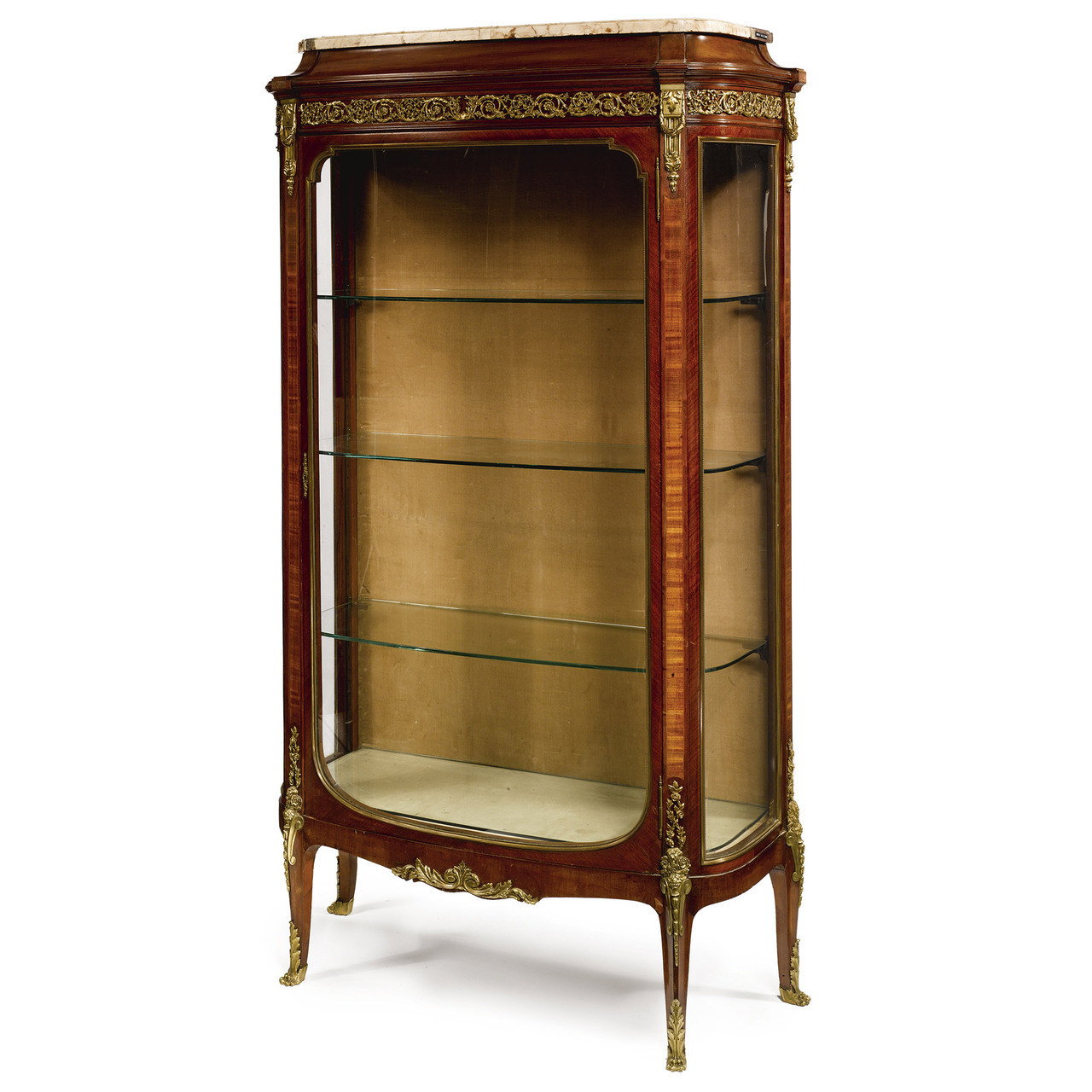 Antique Furniture - French Louis XVI Gilt Bronze-Mounted Mahogany