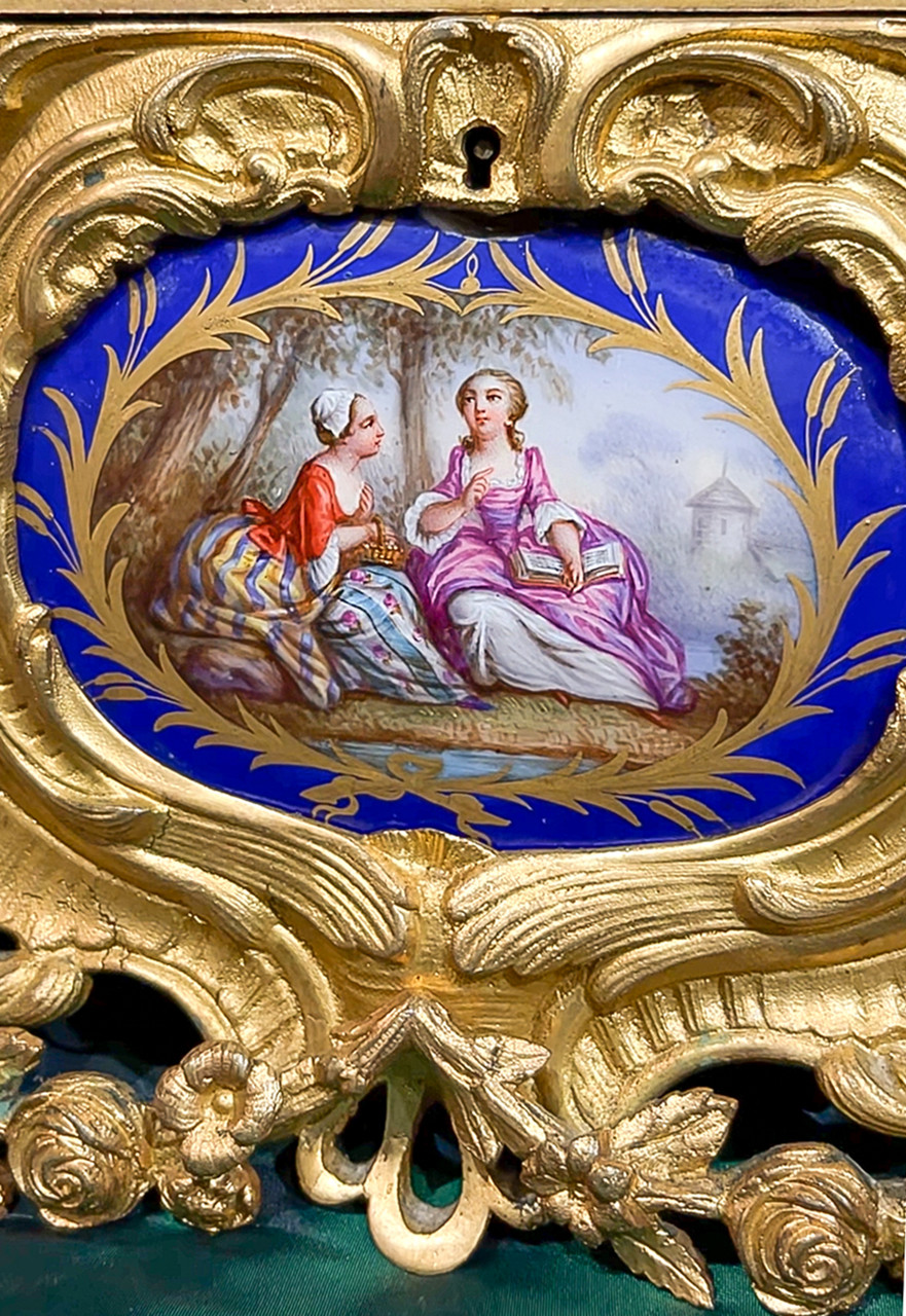 Outrageous Porcelain Rococo Jewelry Casket by Tahan - F&P Associates
