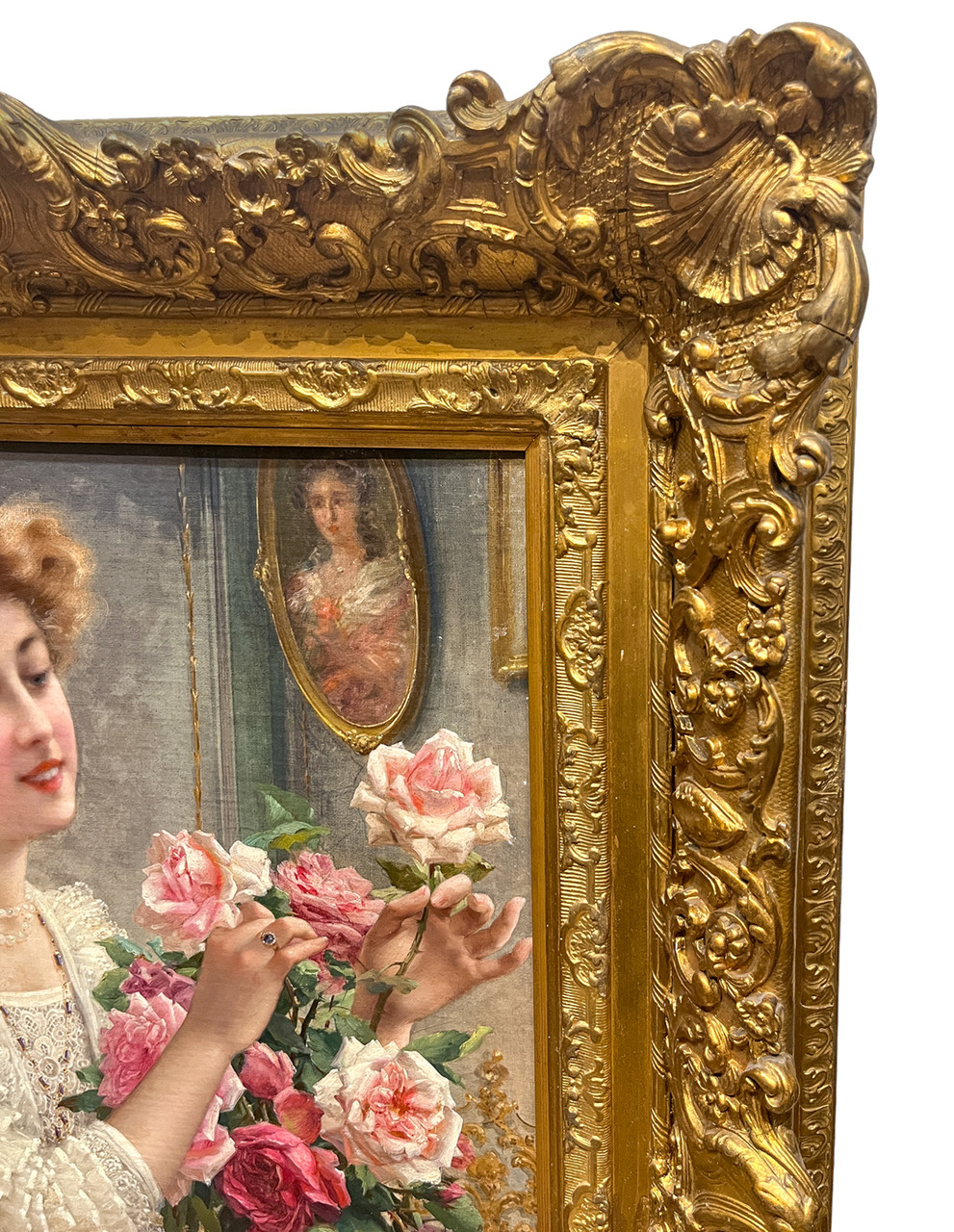 Pink Roses by Emile Vernon (French, 1872-1919)