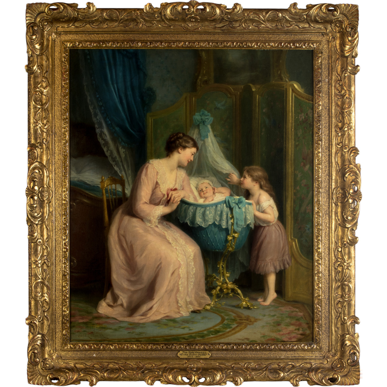 Important pair of beautiful oil paintings by Fritz Zuber-Buhler