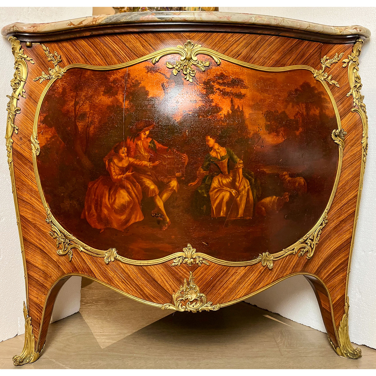 Antique Furniture - French Gilt Bronze-Mounted and Vernis Martin