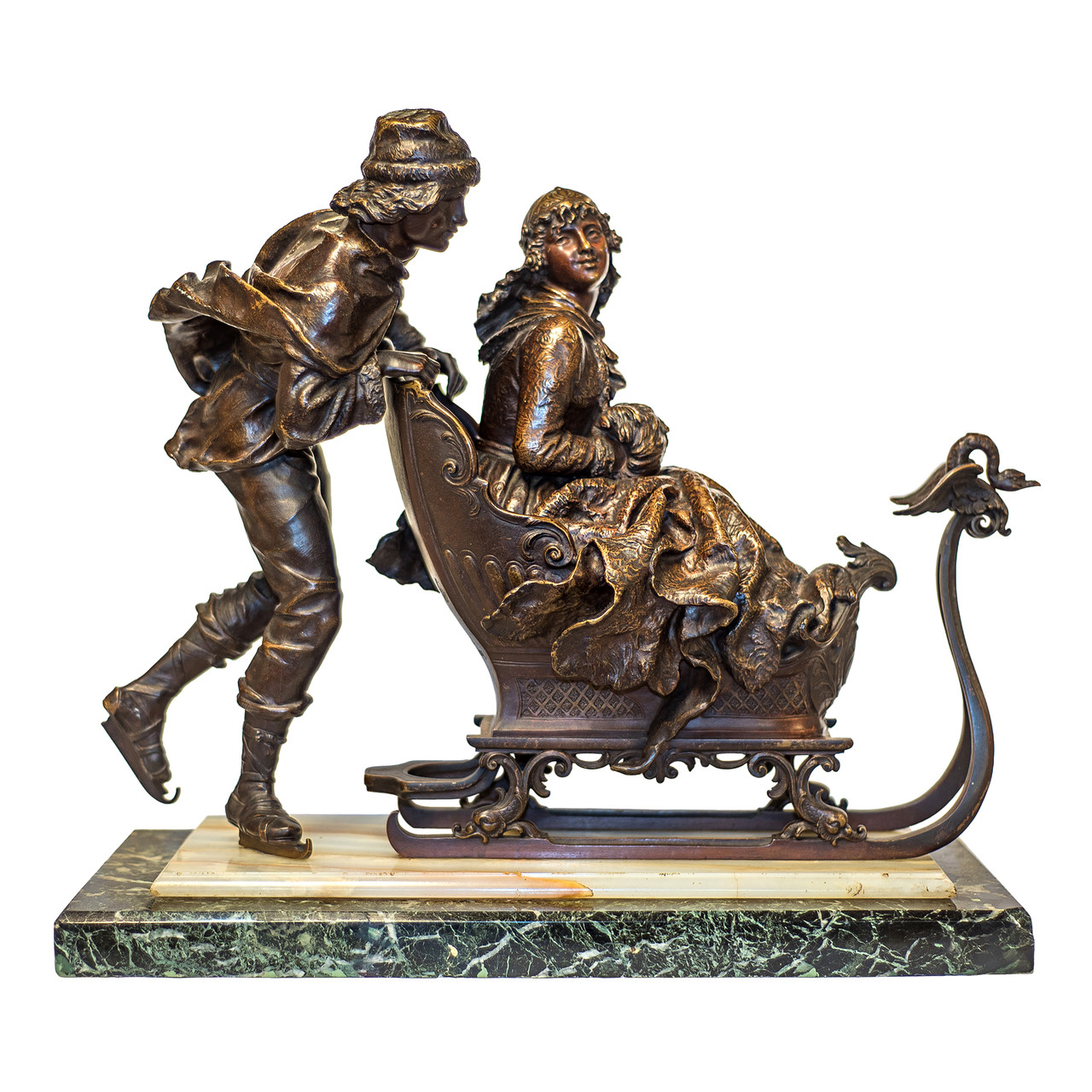 Antique Bronze Sculpture by Charles Ferville-Suan