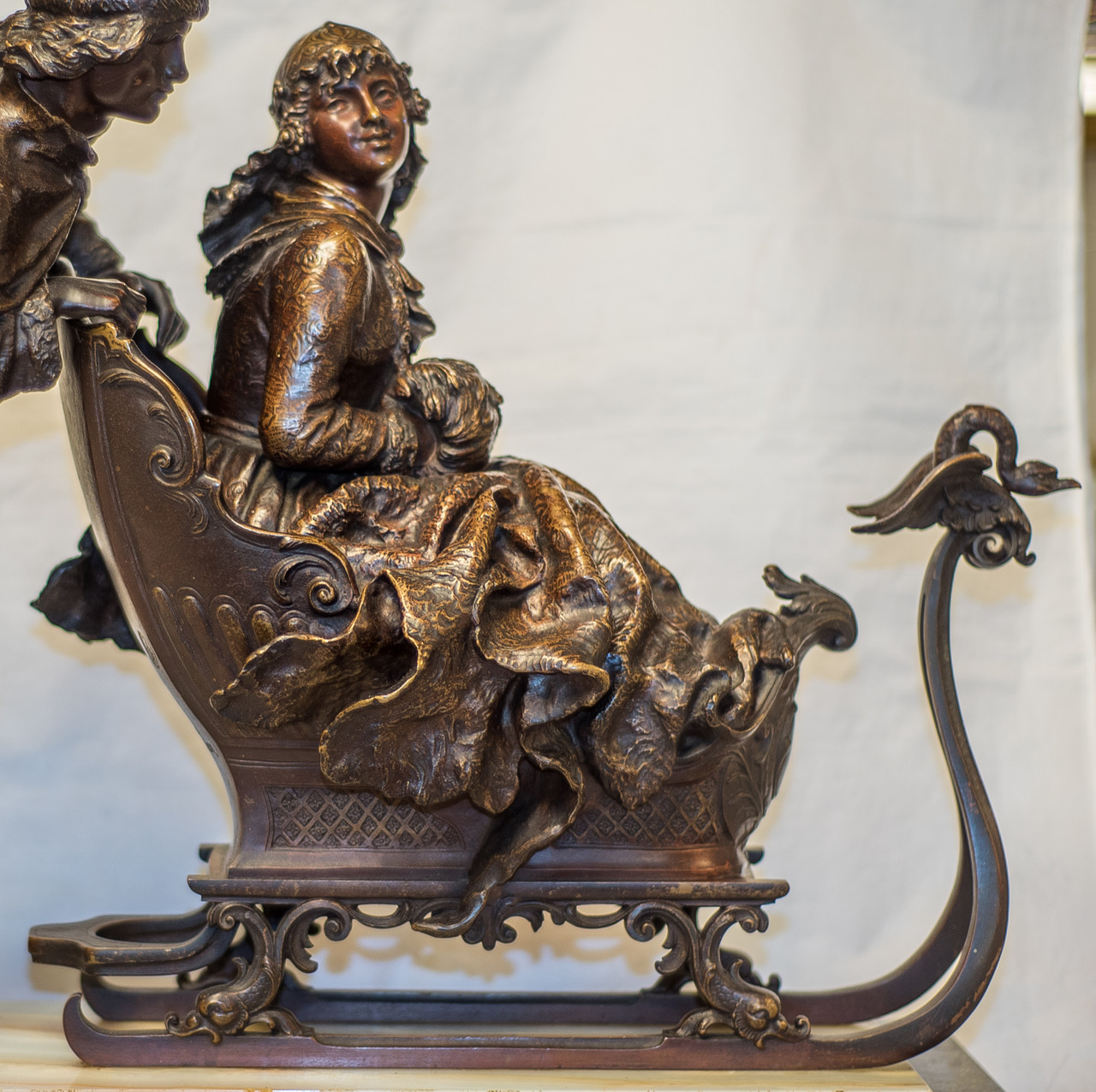 Antique Bronze Sculpture by Charles Ferville-Suan