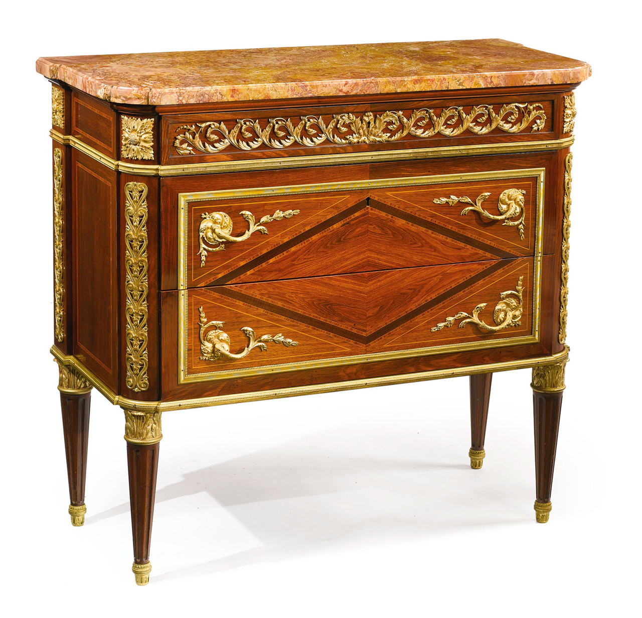 Antique Furniture - French Louis XVI Gilt Bronze-Mounted Commode by ...