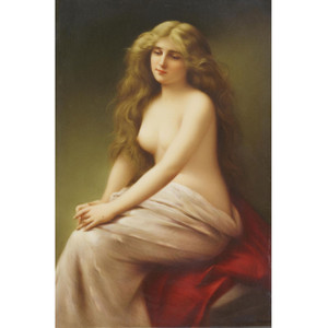 Berlin Porcelain Rectangular KPM Plaque “Solitude” Berlin Porcelain Rectangular KPM Plaque “Solitude”