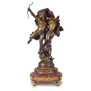 Magnificent Patinated Bronze Sculpture of Cupid and Psyche by Bouguereau Magnificent Patinated Bronze Sculpture of Cupid and Psyche by Bouguereau