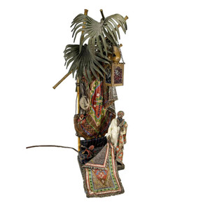 Franz Bergman Austrian Cold Painted Vienna Bronze Lamp Franz Bergman Austrian Cold Painted Vienna Bronze Lamp