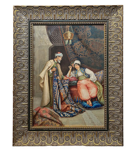 Rug Merchant watercolor by Dario Santini (Italian, 1874-1924) Rug Merchant watercolor by Dario Santini (Italian, 1874-1924)
