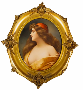 "Una Gitana" KPM Porcelain Plaque By Wagner "Una Gitana" KPM Porcelain Plaque By Wagner