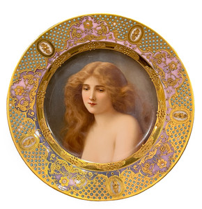Royal Vienna Porcelain Portrait Plate Royal Vienna Porcelain Portrait Plate
