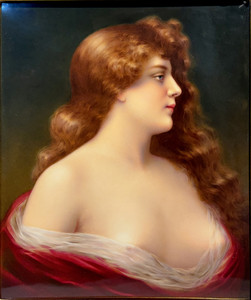 KPM Berlin Porcelain Plaque of a Beauty
