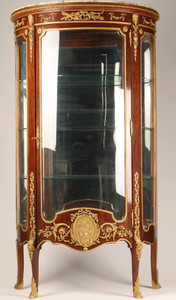 Fine 19th-century French vitrine cabinet