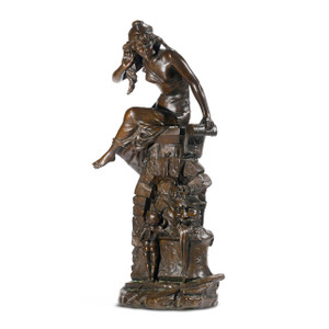 A fine patinated bronze sculpture by Édouard Drouot A fine patinated bronze sculpture by Édouard Drouot