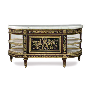 Louis XVI style Gilt-Bronze Mounted Marble-Top Console