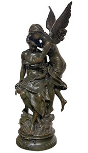 A Monumental Fine Quality Bronze Sculpture Entitled ‘Le Rêve du Poète’ by Mathurin Moreau A Monumental Fine Quality Bronze Sculpture Entitled ‘Le Rêve du Poète’ by Mathurin Moreau
