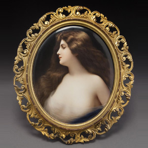 A Stunning Large KPM Porcelain Plaque of Beauty A Stunning Large KPM Porcelain Plaque of Beauty