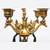 Pair of Empire Gilt and Patinated Bronze Five-Light Candelabras Pair of Empire Gilt and Patinated Bronze Five-Light Candelabras