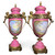 Elegant Pair of Sevres Porcelain Portrait Vases
