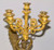 Pair of Gilt Bronze Empire Five-Light Figural Candelabras