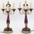 Fine Pair of Gilt Bronze-Mounted French Three-Light Candelabras