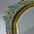 Exquisite French Gilt Bronze Enameled Champlevé Vanity Mirror Exquisite French Gilt Bronze Enameled Champlevé Vanity Mirror