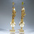 Fine Pair of French Ormolu and White Marble Three-Light Candelabra by Eugene Hazart Fine Pair of French Ormolu and White Marble Three-Light Candelabra by Eugene Hazart