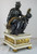 A Pair of Fine Patinated and Gilt Bronze and Marble Figural Lamps