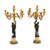 A Fine Quality Pair of Louis XVI-Style Gilt and Patinated Bronze Candelabra A Fine Quality Pair of Louis XVI-Style Gilt and Patinated Bronze Candelabra