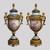 A Fine Quality and Important Sèvres Style Bronze Mounted and Cobalt Porcelain Vases and Cover