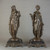 Fine Quality Pair of Neoclassical Patinated Bronze Sculptures