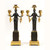 Very Fine Pair of French Empire Figural Three Light Candelabras