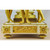 Louis XVI-Style Gilt Bronze and White Marble Mantel Clock Louis XVI-Style Gilt Bronze and White Marble Mantel Clock