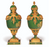 A Fine Quality Pair of Gilt-Bronze Mounted Sèvres Style  Green Ground Napoleonic Porcelain Vase and Cover