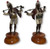 A Fine Quality Cold Painted Bronze Pair of Bedouins by Franz Bergman